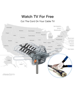 Outdoor Digital TV Antenna HDTV Amplified Signal 1080p Miles 360° Signal... - $82.18 CAD