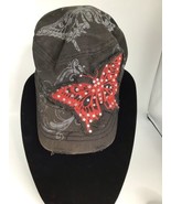 Leader Butterfly Hat Canvas Patch Fancy Duckbill Cap Beautiful Women Cap - £11.00 GBP