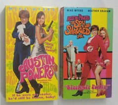 Austin Powers VHS Bundle International Man of Mystery + The Spy Who Shag... - $9.49