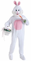 Forum Novelties Mens Plush Bunny Mascot Costume, Pink/White, Standard - £155.60 GBP