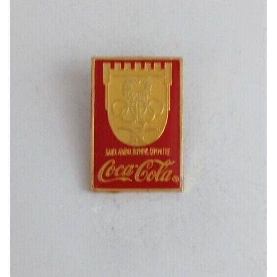 Primary image for Vintage Coca-Cola Shield Crest Olympic Lapel Hat Pin