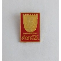 Vintage Coca-Cola Shield Crest Olympic Lapel Hat Pin - £10.28 GBP