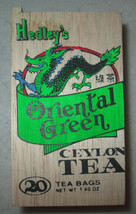 Vintage Hedley&#39;s Oriental Green Ceylon Tea Wood Box, EMPTY - £11.10 GBP