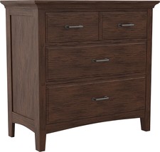 Osp Home Furnishings Modern Mission Vintage Oak 3 Drawer Chest - £334.09 GBP