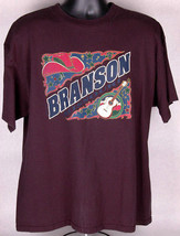 BRANSON MO T Shirt-Black-XL-Guitar Cowboy Hat-Country Music-Vacation Travel-Vtg - £11.84 GBP