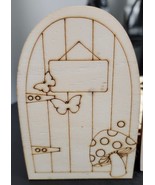 18pcs Unfinished Wood Fairy Door Unpainted Miniature for Garden or Kids ... - £4.04 GBP