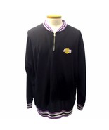 Vintage Lee Sport NBL Los Angeles LA Lakers Pullover Quarter-Zip Black S... - $29.17 CAD