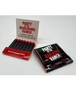 2 Party At The Marlboro Ranch 1998 Matchbooks Black Red Safety Matches U... - £11.34 GBP