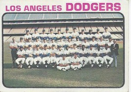 1973 Topps Los Angeles Dodgers Team Card 91 VG - £0.79 GBP