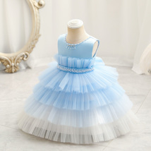 Summer /Kids skirt//Festive/Birthday gift/colorful girl/blue dress/cute ... - £28.73 GBP
