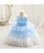Summer /Kids skirt//Festive/Birthday gift/colorful girl/blue dress/cute baby  - $35.95