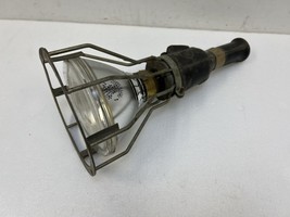 Vintage Industrial Trouble Light McGill lamp cage cover task part rubber handle - £20.29 GBP