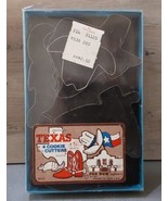 Fox Run 1980 5pc Metal Texas Cookie Cutters Boot Hat State Pig Armadillo?? - £9.73 GBP