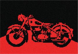 Pepita Needlepoint kit: Motorcycle Silhouette, 10&quot; x 7&quot; - £39.97 GBP+