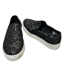 Magellan Outdoors Womens Black Leopard Print Slip On Loafers Sneakers Si... - $14.04