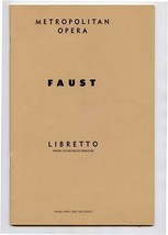 Faust Metropolitan Opera Libretto Charles Gounod - £14.09 GBP