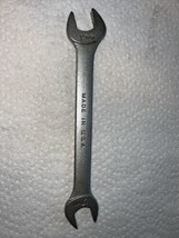 Vintage Drop Forged 17mm -19mm Open End Wrench Made In USA - £5.82 GBP