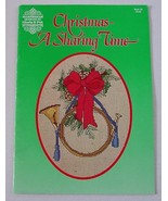 24-Page Booklet Counted Cross Stitch Patterns CHRISTMAS A SHARING TIME - £9.61 GBP