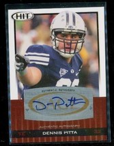 2010 SAGE Hit Auto Dennis Pitta A32 Rookie RC Brigham Young University Football - £7.39 GBP