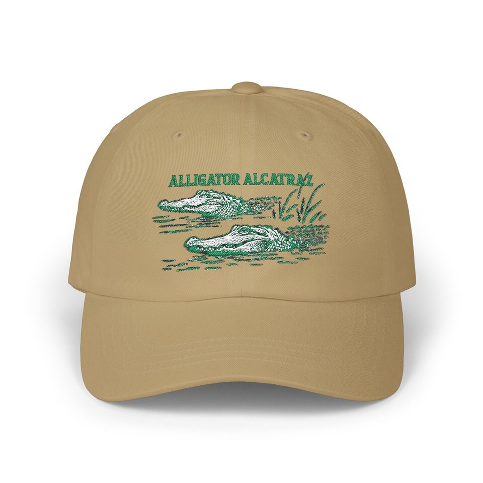 Alligator Alcatraz Hat, Embroidered Gator Cap, Alligator Alcatraz Cap Item image 9