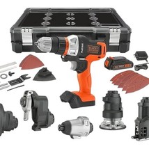 Black+Decker 20V Max Matrix Cordless Combo Kit, 6-Tool, White And Orange - £143.21 GBP