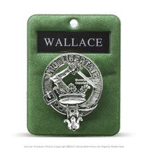 Clan Wallace Scottish Crest Badge Brooch Pin for Clothes Costume Gift So... - €10,15 EUR