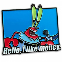 SpongeBob SquarePants Hello, I Like Money Enamel Pin Multi-Color - £15.01 GBP