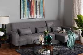 Jacoby Slate Gray Fabric Upholstered Convertible Sleeper Sofa - $18,382.47 MXN