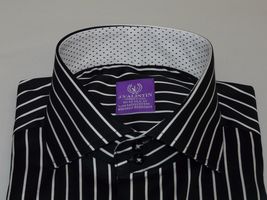 Men Shirt J.Valintin Turkey-Usa 100% Egyption Cotton Axxess Style 1594-14 Black image 10