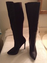 Alba Brown Knee High Stretch Boots US Size 5.5M &quot;grace&quot; - $24.26