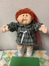 RARE Vintage Cabbage Patch Kid Head Mold #18 Red Hair Single Poodle Pony 1987 - £310.71 GBP
