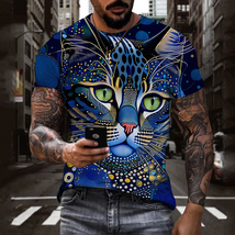 Cat Kitty Kitten Psychedelic Art Hipster T-Shirts tees cat lover 5 - £12.76 GBP