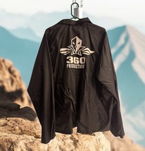 360 Productions Skull Jacket Adult Black Windbreaker Mens 2XL Augusta Sp... - $20.47
