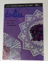 vintage Doilies Lilly Design Book NO 208 placemats vanity centerpieces b... - $7.91