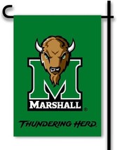 BSI Marshall Thundering Herd 2-Sided Garden Flag,Green, One Size (83035) - £10.29 GBP