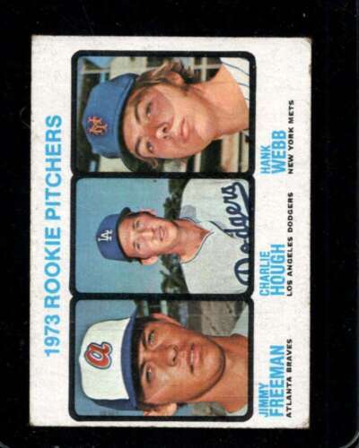 Primary image for 1973 TOPPS #610 FREEMAN/CHARLIE HOUGH/WEBB VG+ (RC) ROOKIE PITCHERS *X102605