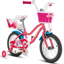 14 Inch Kids Bike Children&#39;S Bicycle With Training Wheels &amp; Storage Basket - £157.77 GBP
