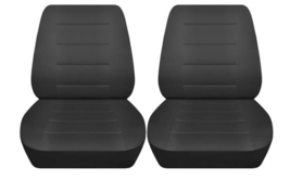 Fits 1978 Ford Bronco Front low back bucket seat covers charcoal - £46.73 GBP