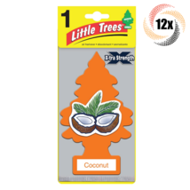 12x Packs Little Trees Single Coconut Scent X-tra Strength Hanging Trees - $19.29
