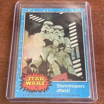 1977 STAR WARS Topps Trading Card #42 Stormtroopers Attack Series 1 Blue... - £7.52 GBP