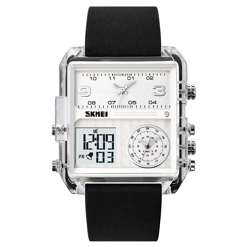 Mens Fashion Back Light Digital Wristwatch 3Bar Waterproof Alarm Clock r... - £21.93 GBP