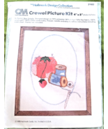 CM Crewel Picture kit 4 x 5&quot; Sew Simple Hallmark Design Collection 1978 ... - £7.62 GBP