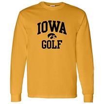 AL1098 - Iowa Hawkeyes Arch Logo Golf Long Sleeve - Medium - Gold - £21.57 GBP
