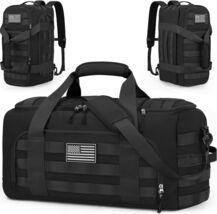 Versatile 3-in-1 Tactical Duffle - Water-Resistant Gym Bag with Shoe Com... - $71.23