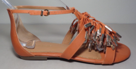 Madison Harding Size 6.5 M SABRINA Paprika Leather Sandals New Women&#39;s S... - $127.71