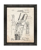 Winchester 1895 lever action Rifle Patent Print Old Look with Beveled Wood Frame - £19.73 GBP+