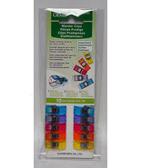 Clover Assorted Color Wonder Clips 10 Pieces 3185 - £4.64 GBP