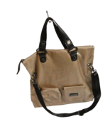 Kenneth Cole Reaction Gold Nylon Tote Crossbody Shoulder Handbag Purse EUC - $21.67 CAD