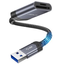 Sd Card Reader, Usb 3.0 Sd To Sd/Micro Card Adapter 5Gbps 2Tb Capacity Tf Sd Mic - £15.17 GBP