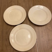 3 VTG Homer Laughlin China Restaurant Ware Tan Desert Plates 7.25” Best China BC - £12.66 GBP